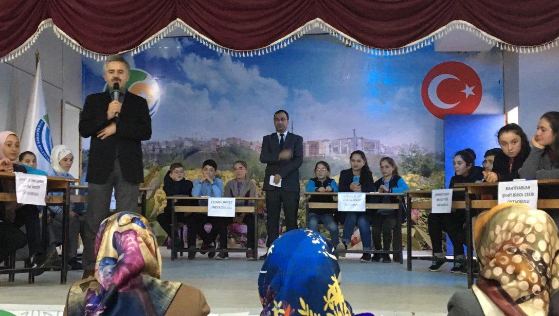 Mevlid-i Nebi Haftası Kapsamında Ortaokullar Arası "Peygambermizin Hayatı" Konulu Bilgi Yarışması Düzenlendi