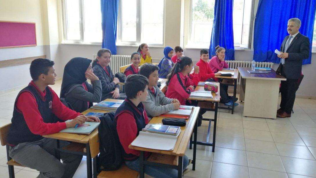 İlçe Milli Eğitim Müdürümüz Mehmet Bilü'nün Bahtiyarlar Şehit Birol Çelik Ortaokulunu Ziyareti
