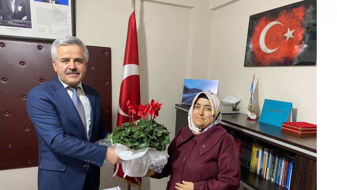 İlçe Milli Eğitim Müdürümüz Mehmet BİLÜ' ye Öğretmenler Günü Ziyareti