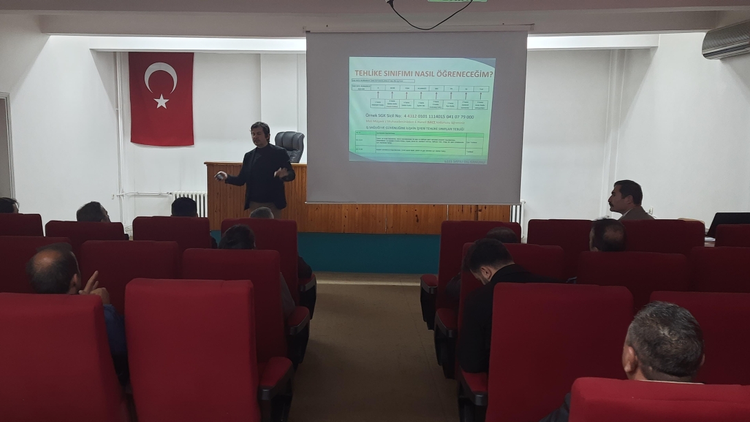 İş Sağlığı ve Güvenliği Eğitim Toplantısı Gerçekleştirildi